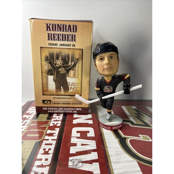 Rapid City Rush Bobblehead Konrad Reader Minor Hockey As-is  Sign Removed - Picture 1 of 5